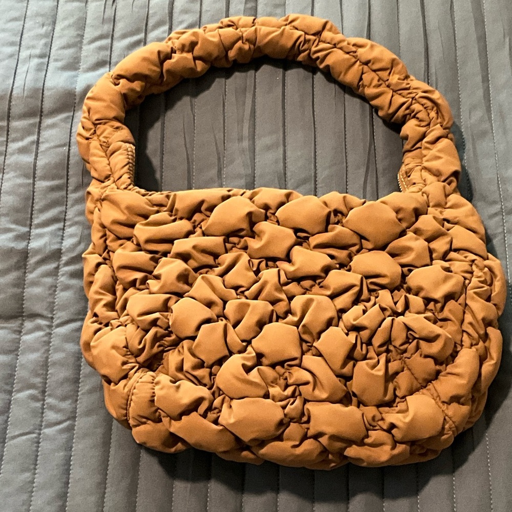 Aritzia Textured Tan Mini Bag
